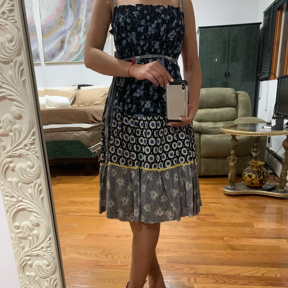 Free people dress. Size small. Multi color / blue.